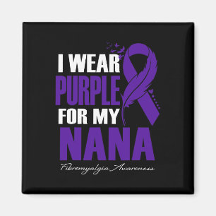 Tragen Lila für meine Nana Fibromyalgie Bewusstsei Magnet