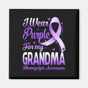Tragen Lila für meine Oma Fibromyalgie Bewusstsein Magnet