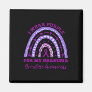 Tragen Lila für meine Oma-Überdosierung Magnet