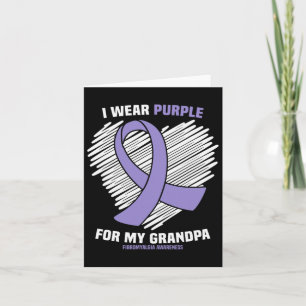Tragen Lila für meine Opa Fibromyalgie Bewusstsein Karte