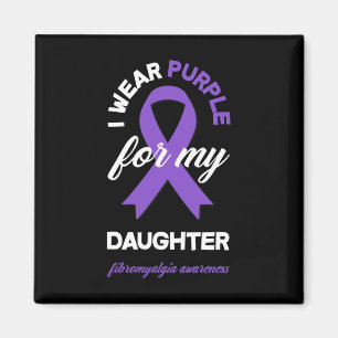 Tragen Lila für meine Tochter Fibromyalgie Bewusst Magnet