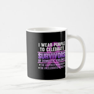 Tragen Lila für Survivor Inland Gewalt Awarene Kaffeetasse