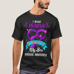 Tragen Lila im Gedächtnis meines Sohnes Überdosier T-Shirt