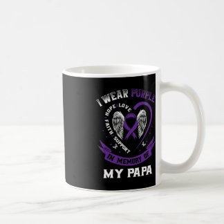 Tragen Lila in Erinnerung an meinen Papa-Bauchspei Kaffeetasse