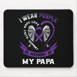 Tragen Lila in Erinnerung an meinen Papa-Bauchspei Mousepad