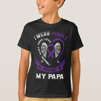 Tragen Lila in Erinnerung an meinen Papa-Bauchspei T-Shirt