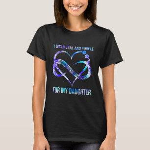 Tragen Sie Aquamarin Lila für die Suizidprävention T-Shirt