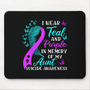 Tragen Sie Aquamarin und Lila in Erinnerung an mei Mousepad