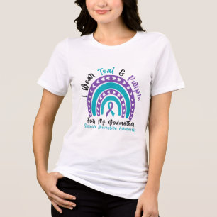 Tragen Sie Aquamarinen &Amp; Lila für Godmets Suic Tri-Blend Shirt