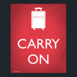 Tragen Sie auf dem Gepäck Funny Poster<br><div class="desc">Es ist ein bisschen frech. Und ein bisschen dumm. Aber es ist auch lustig. Mit diesem lustigen Parodie-Poster, das bei den überall aufkommenden Plakaten "Keep Calm" und "Carry On" Spaß macht, können Sie Ihre Dekoration etwas unterhalten. Und denken Sie daran, Ruhe behalten, wenn der Idiot vor Ihnen versucht, eine Tasche...</div>