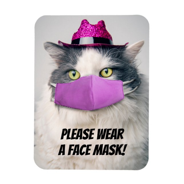 Tragen Sie bitte einen Niedlichen Cat-Spaß für die Magnet (Vertikal)