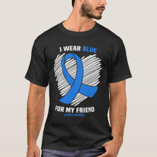 Tragen Sie Blau für meine Freundschaftswerbung T-Shirt