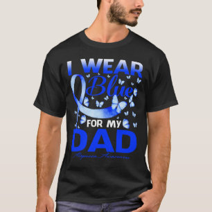Tragen Sie Blau für meinen Vater Alopezie Butterfl T-Shirt