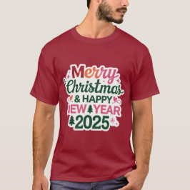 Tragen Sie das neue Jahr 2025 - Der männliche T -  T-Shirt