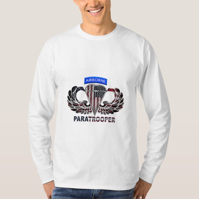 Tragen Sie diese amerikanische Im Flugzeug Fallsch T-Shirt (Vorderseite)