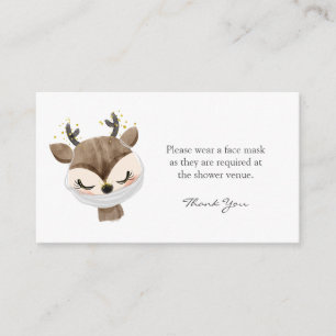 Tragen Sie eine Gesichtsmaske-Anfrage Deer Baby-Du Begleitkarte