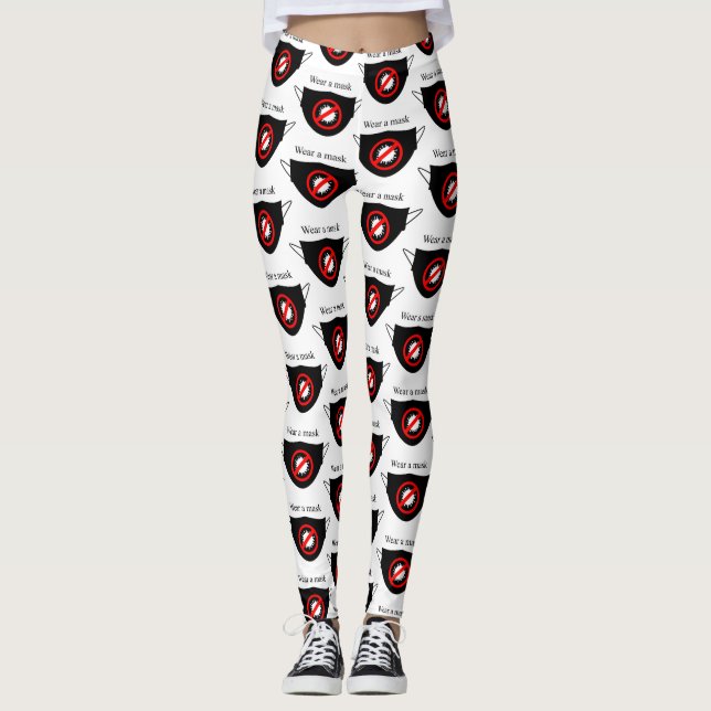 Tragen Sie eine Maske Thunder_Cove Leggings (Vorderseite)