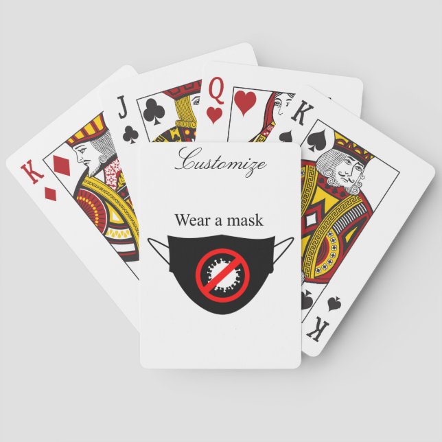 Tragen Sie eine Maske Thunder_Cove Spielkarten (Rückseite)