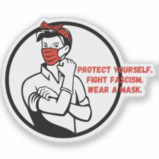 Tragen Sie einen Maske Riveter Style Aufkleber