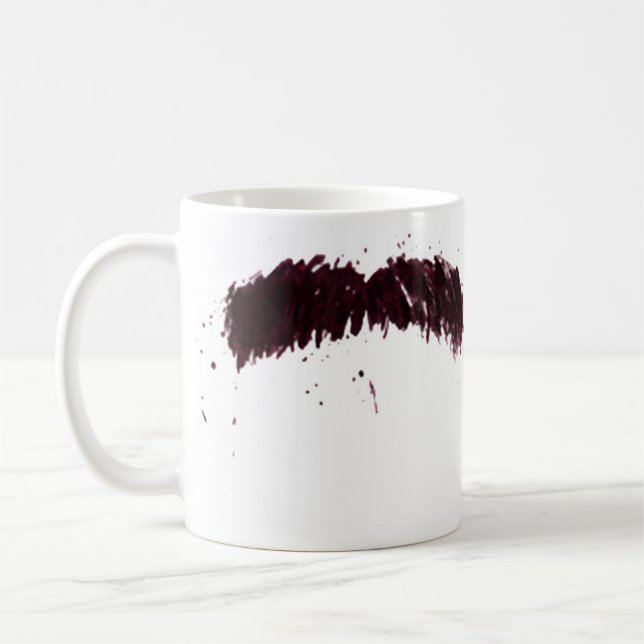 TRAGEN SIE EINEN SCHNURRBART KAFFEETASSE (Links)