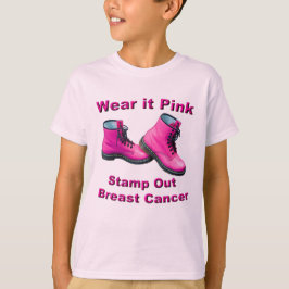 Tragen Sie es pink Briefmarke Out Brustkrebs Sweat T-Shirt