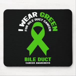 Tragen Sie Grün für das Bewusstsein für Gallengang Mousepad