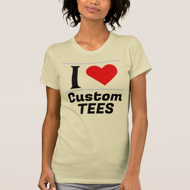 Tragen Sie Ihr Herz raus: Maßgeschneiderte T-Shirt (Vorderseite)