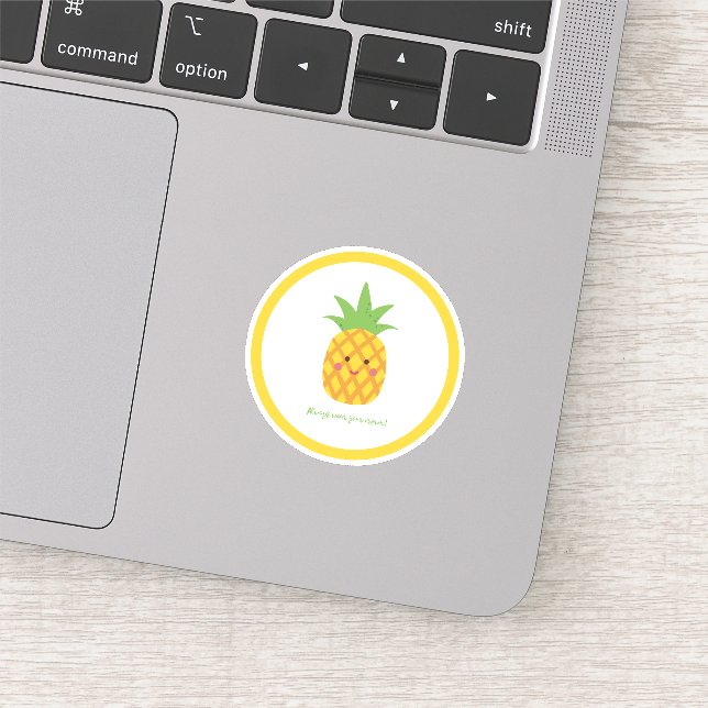 Tragen Sie immer Ihre Kronenananas Aufkleber (Ausschnitt)