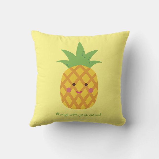 Tragen Sie immer Ihre Kronenananas Kissen (Rückseite)