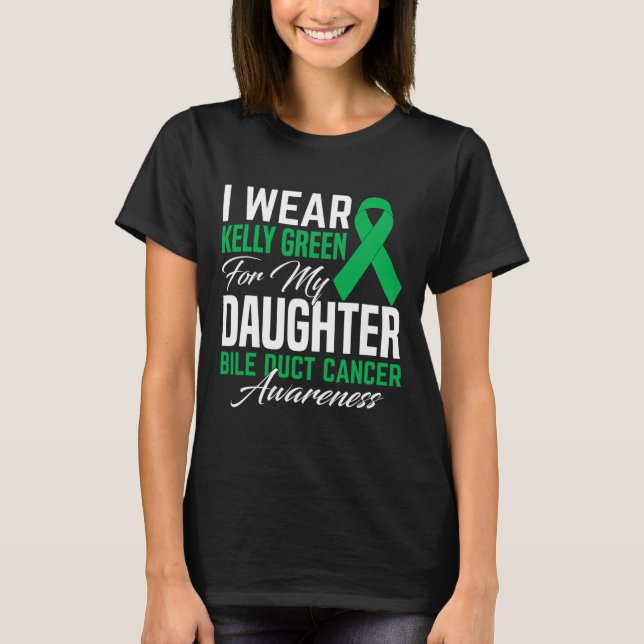 Tragen Sie Kelly Green für meinen Dauerknackkrebs T-Shirt (Vorderseite)