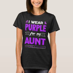 Tragen Sie lila für das Alzheimer-Bewusstseinsband T-Shirt