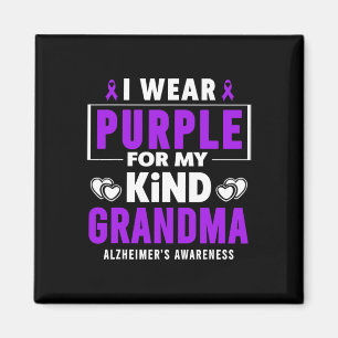 Tragen Sie Lila für meine Oma Alzheimerheimer's Aw Magnet