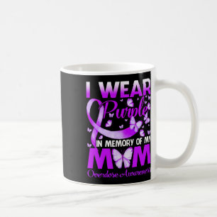 Tragen Sie Lila im Gedächtnis für meine Mama Überd Kaffeetasse