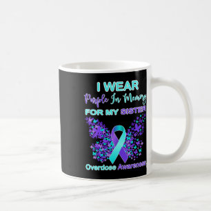 Tragen Sie Lila in Erinnerung für meine Schwester Kaffeetasse