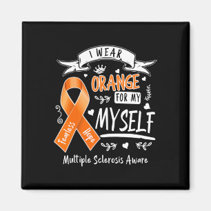 Tragen Sie Orange für sich selbst, Frau und Multip Magnet