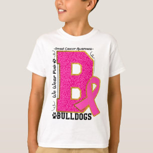 Tragen Sie Pink Bulldogs Breast Cancer Awareness B T-Shirt
