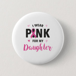 Tragen Sie Pink für das Brustkrebs-Bewusstsein mei Button