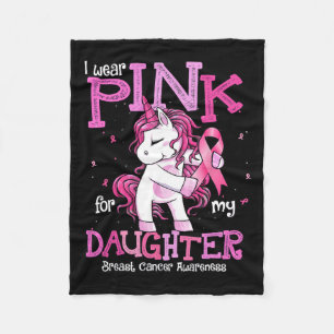 Tragen Sie Pink für die Brustkrebs-Kampagne meines Fleecedecke