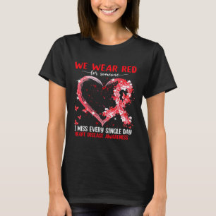 Tragen Sie Pink für Herzerkrankungen Aufklärungskn T-Shirt