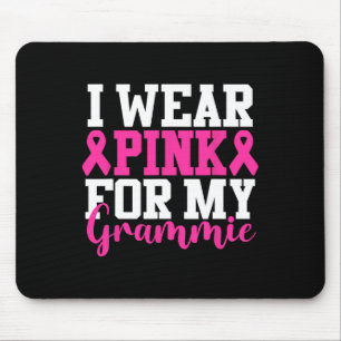 Tragen Sie Pink für mein Grammie Brustkrebs Bewuss Mousepad