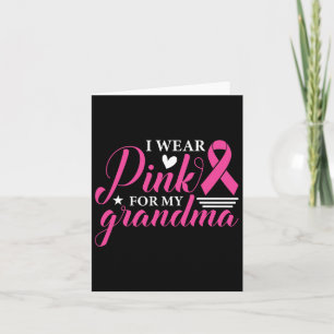 Tragen Sie Pink für mein Oma Brustkrebs Bewusstsei Karte