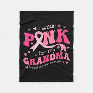 Tragen Sie Pink für meine Oma Mama Brustkrebs-Unte Fleecedecke