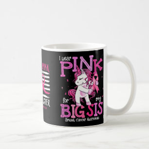 Tragen Sie Pink für meine Schwester Ribbon Brustkr Kaffeetasse