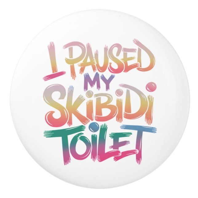 Tragen Sie Pink selbst Keramikknauf (Vorderseite)