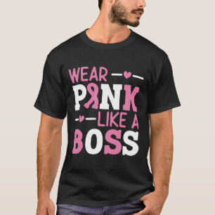 Tragen Sie Pink wie ein rosa, rosa Ribbon Brustkre T-Shirt