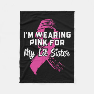 Tragen Sie Rosa für meine kleine Schwester Brustkr Fleecedecke