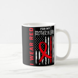 Tragen Sie Rot Für Meinen Schwager Herzkrankheit b Kaffeetasse