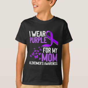 Tragen Sie sich Lila für die Alzheimer-Mama T-Shirt