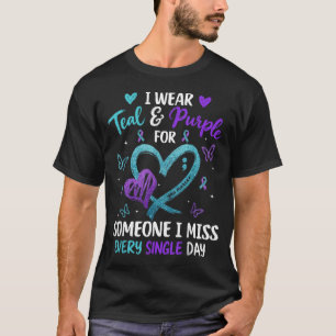 Tragen Sie Türkis & Lila für jemanden, den ich jed T-Shirt
