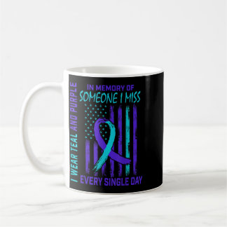 Tragen Sie Türkis Lila für Jemanden, der Bewusstse Kaffeetasse